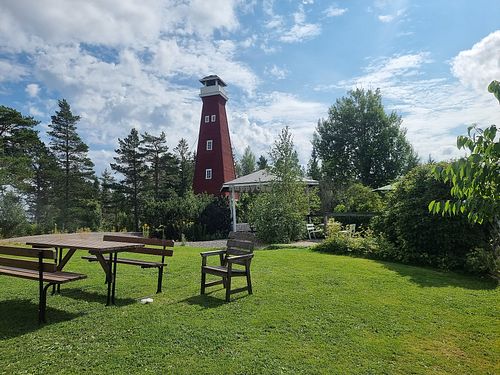 the old outlook tower at Big Hill Lodge in Filipstad