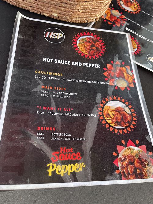 Menú  at Hot Sauce and Pepper in Mesa