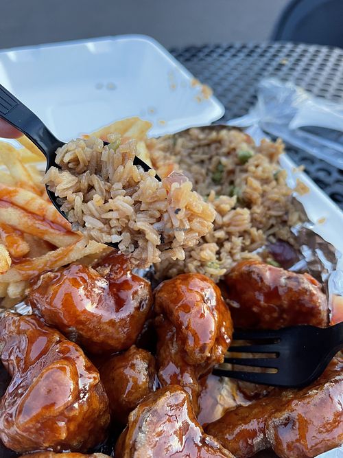 Fried rice up close   at Hot Sauce and Pepper in Mesa