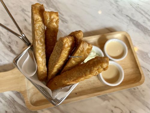 Tempeh with vegan mayo selection   at Tonklar Facai -  Ari Soi 1 in Bangkok