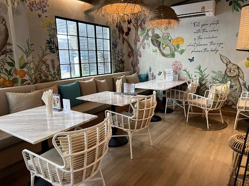 Tables   at Tonklar Facai -  Ari Soi 1 in Bangkok