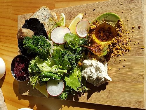 momo board, vegan  at Momo Wholefood in Newcastle