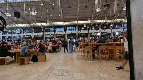 Food court at Time Out Market in Lisbon