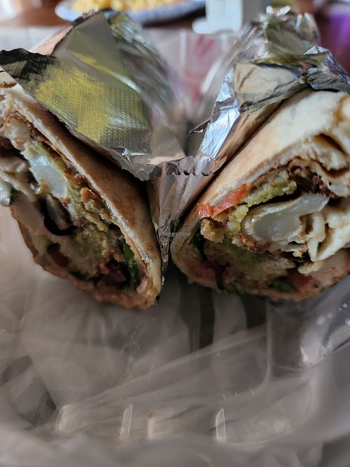Falafel wrap at Hertel Bakery & Cafe in Buffalo
