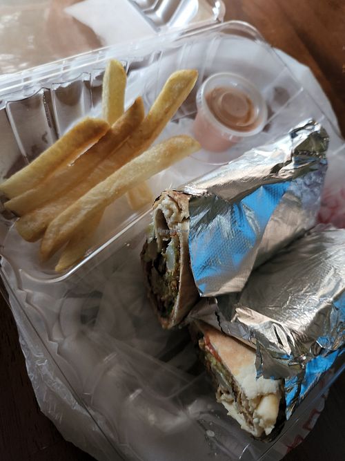 Vegan surprise wrap at Hertel Bakery & Cafe in Buffalo