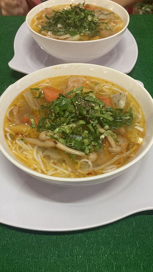 Curry noodle soup  at Quan An Lạc Vegetarian Food in Quang Nam