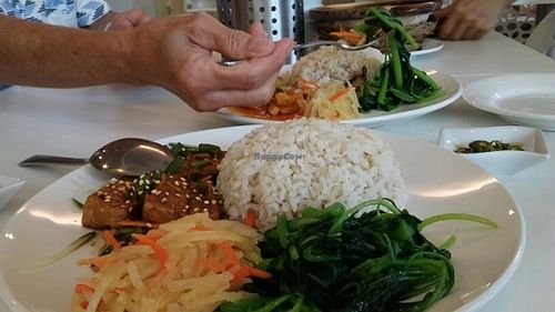 Loving Hut rice set at Loving Hut Vegan Cuisine & Organic  愛家國際餐飲 in Johor Bahru