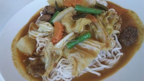 curry ramen at Loving Hut Vegan Cuisine & Organic  愛家國際餐飲 in Johor Bahru