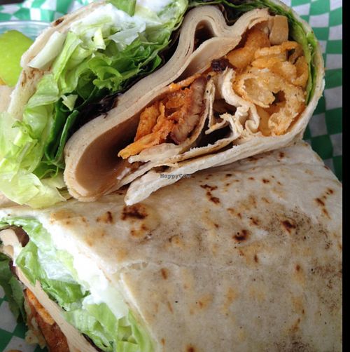 The Spicy Turkey Special with tempeh bacon added at Green New American Vegetarian in Phoenix