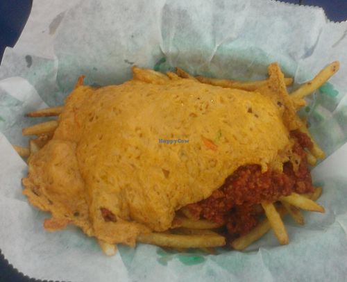 Chili cheese fries were much better second time I visites. Mar.2014 at Green New American Vegetarian in Phoenix