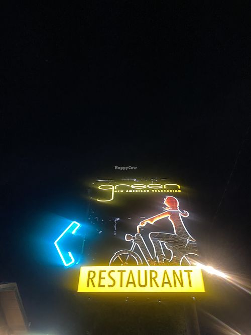 Upon Arrival w/Large Signage  at Green New American Vegetarian in Phoenix