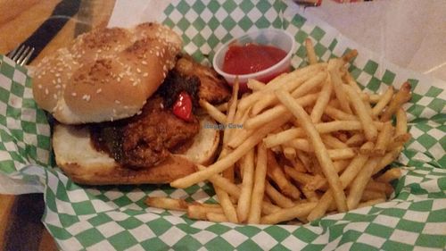 BBQ chicken sandwich at Green New American Vegetarian in Phoenix