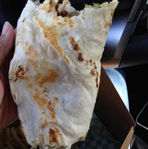 Truly a 'Monster Burrito'! at Green New American Vegetarian in Phoenix