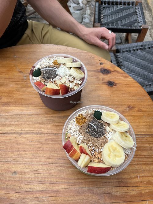 Smoothie bowls. Vegan and delicious   at Orangy Smoothies in Sayulita