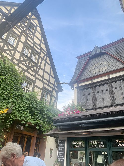 German romantic setting  at Weingasthaus Breuer's Rüdesheimer Schloss in Ruedesheim Am Rhein