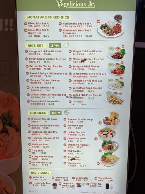 Some items may not be available   at Vegelicious Jr in Kuala Lumpur
