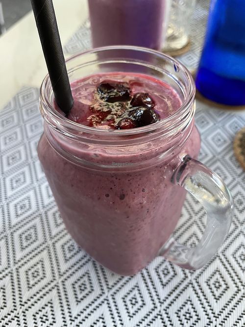 Breakfast smoothie  at Vegan Bistró in Mallorca