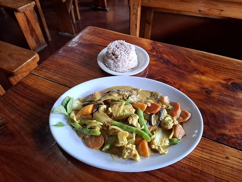 Vegetable curry at Sagada Brew in Sagada