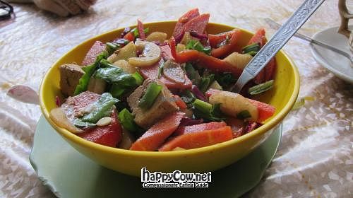 Marinated salad with tofu. at Honey and Spice in Pushkar