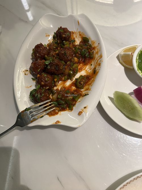 Veg Manchurian balls  at Sharmaji in Guangzhou