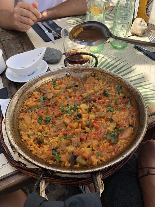 Vegan Paella for 1 person   at Can Shelabi Restaurant in Cadaques