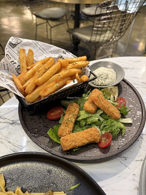 Fish and chips  at Vegan Amore 蔬慕 in Taipei