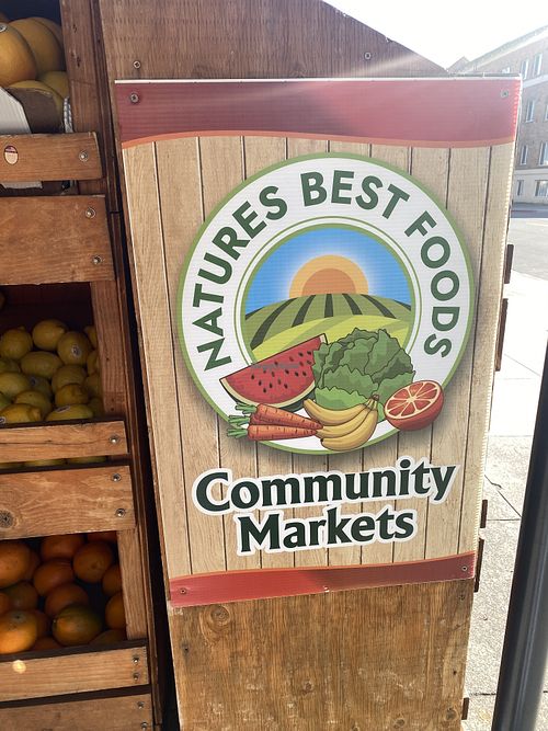 Cute Signage Walking Out  at Nature's Best Foods in Oakland