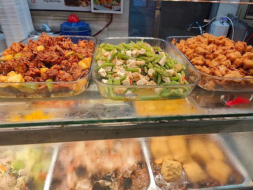 buffet spread at SIN - Ding Shang Vegetarian 鼎上- T2 in East Singapore