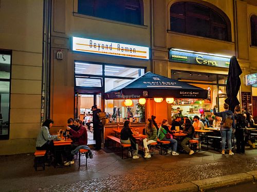 Outside of Beyond Ramen at Beyond Ramen in Berlin