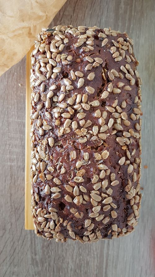 Whole-grain sunflower seeds bread at unendlich.BROT in Munich