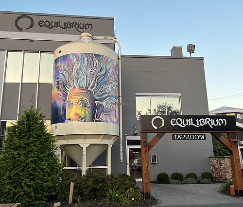 Inviting exterior  at Equilibrium Brewery in Middletown