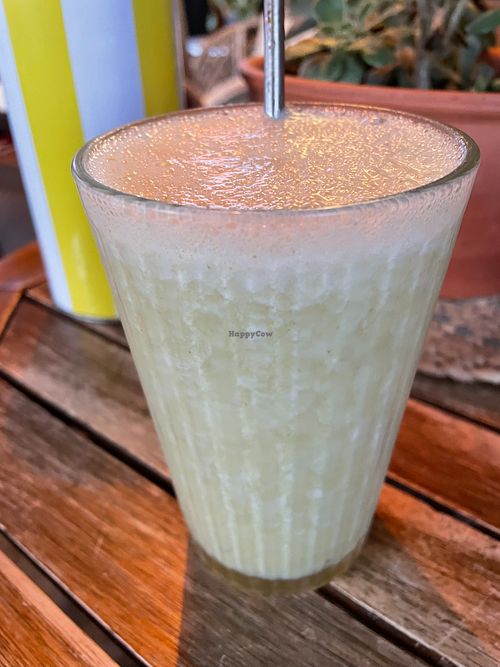 Pineapple and banana juice at Matcha Brunch in Carcavelos