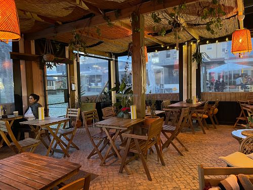 Inside at Matcha Brunch in Carcavelos