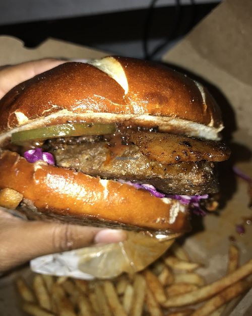 Bacon burger   at Native Foods in Boulder