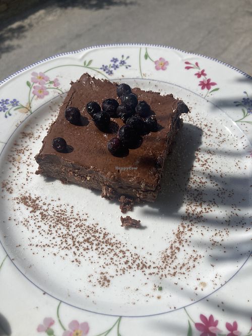 Vegan Brownie  at Krok Monsieur All day Bistrot in Tinos