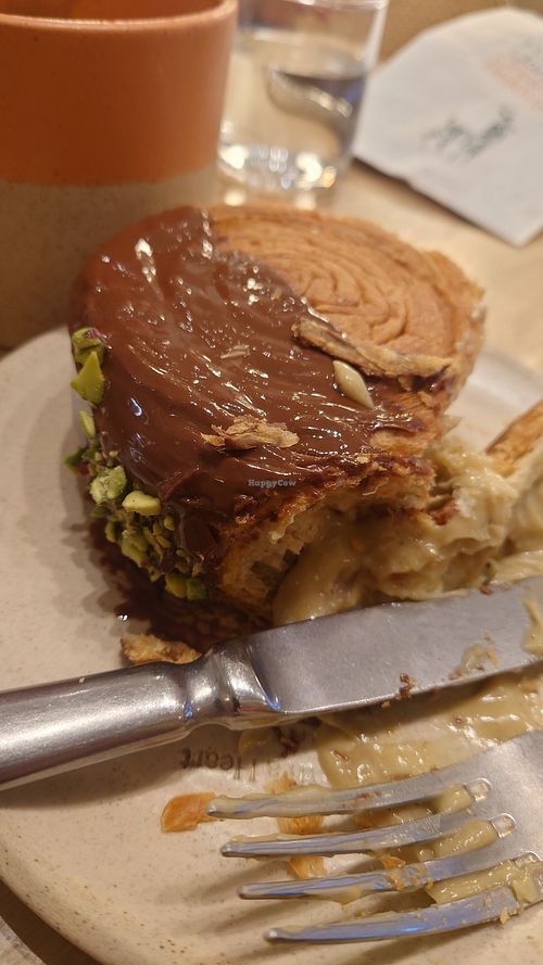 Wonder wheel with a lot of pistachio cream! at Holy Llama - Sintagma in Athens