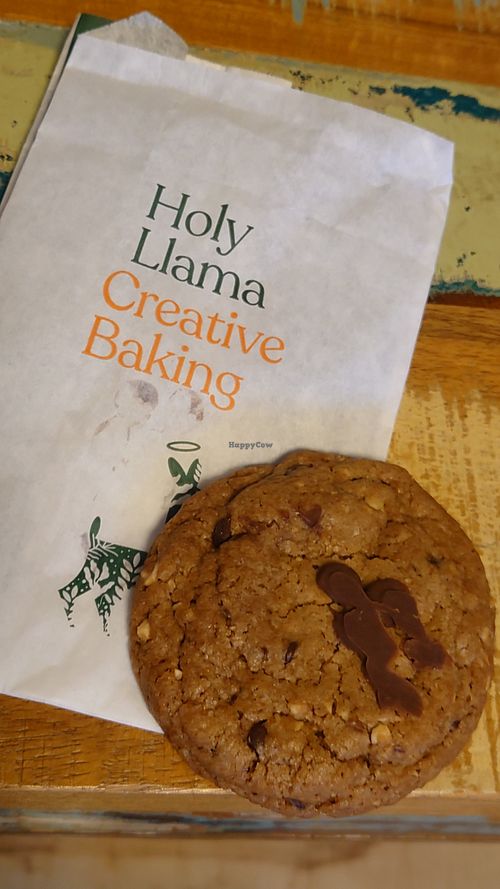 Choc chip cookie - delicious!!! at Holy Llama - Sintagma in Athens