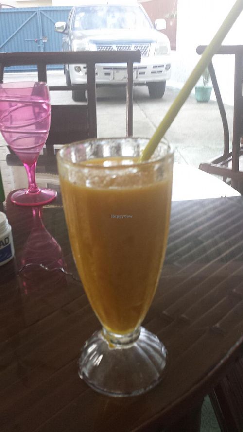 Frozen Mango (Looked fancier when it first arrived - forgot to take the photo). at Jardin Verde in Santo Domingo