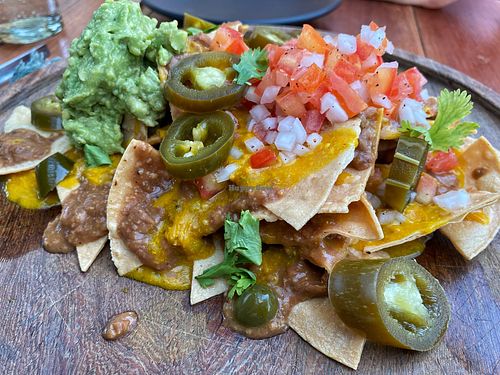 Vegan nachos  at Casa Vegana in Tulum