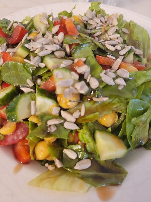 Salad at Glück Cafe & Bar in Tbilisi