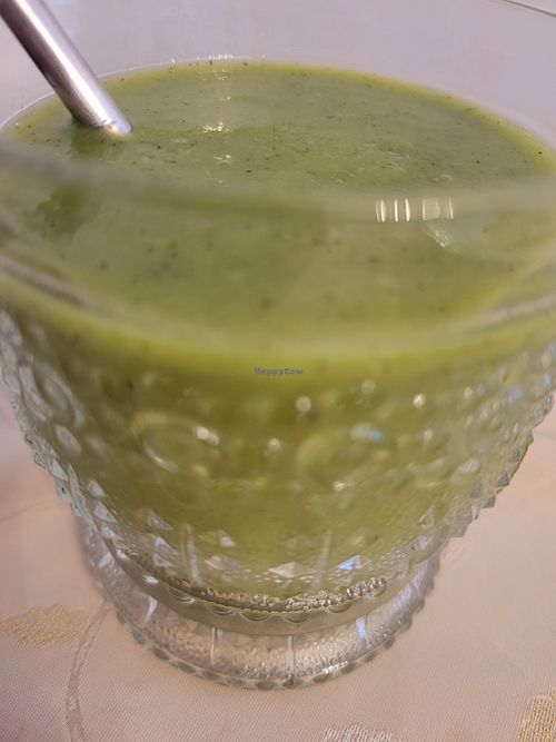 Green smoothie - kinda small at Glück Cafe & Bar in Tbilisi