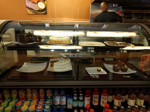 cakes and bottled drinks at Vge Cafe in Bryn Mawr