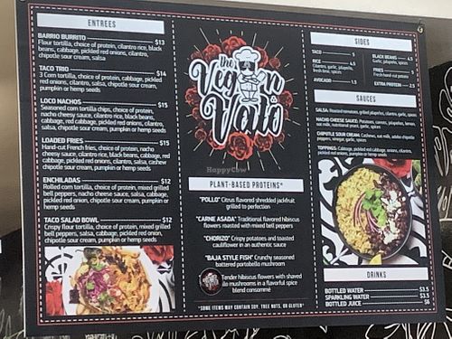 The Vegan Vato menu  at The Vegan Vato in Victorville