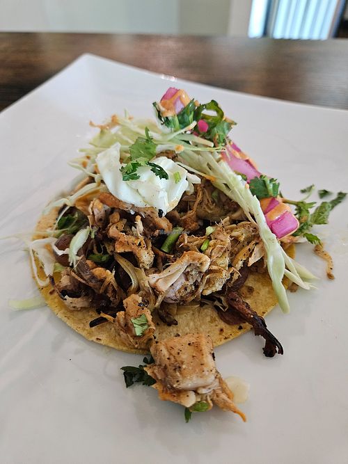 Big taco at The Vegan Vato in Victorville