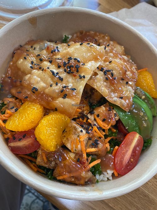 Mandarin Tofu Bowl Special! at Basil & Bunny in Bristol