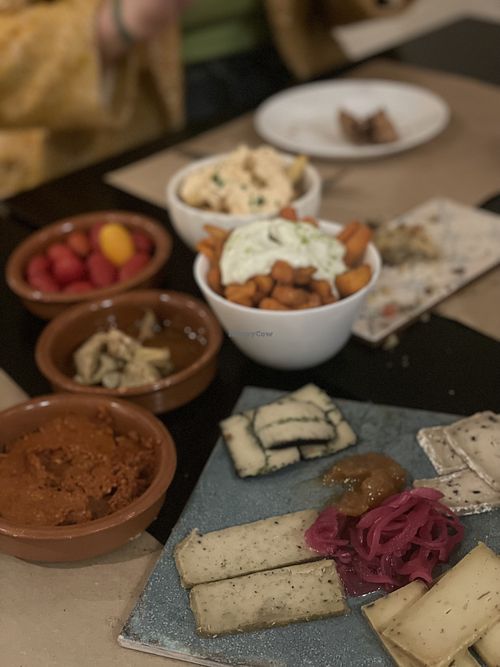 Cheese plate  at La Perra Verde in Barcelona