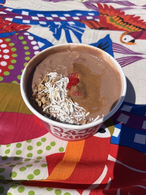Cookie dough protein smoothie bowls  at JAJAJANA in Merida