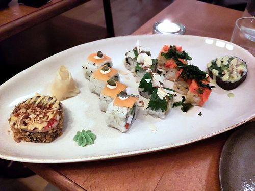 Various makis at Bloom Sushi in Paris
