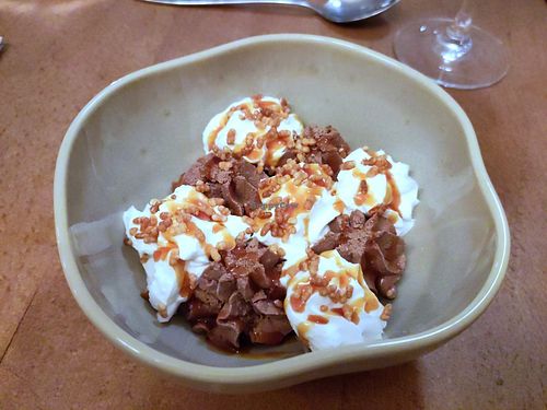 Chocolate ganache at Bloom Sushi in Paris