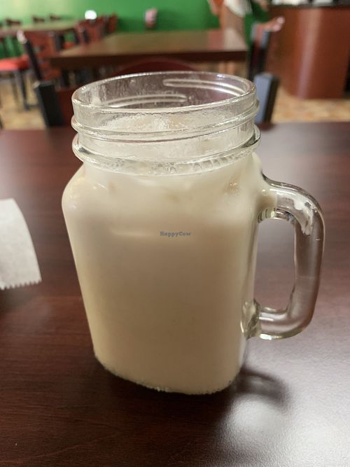 Horchata…order it and thank me later.   at El Cantaro Vegan Taqueria in Sacramento